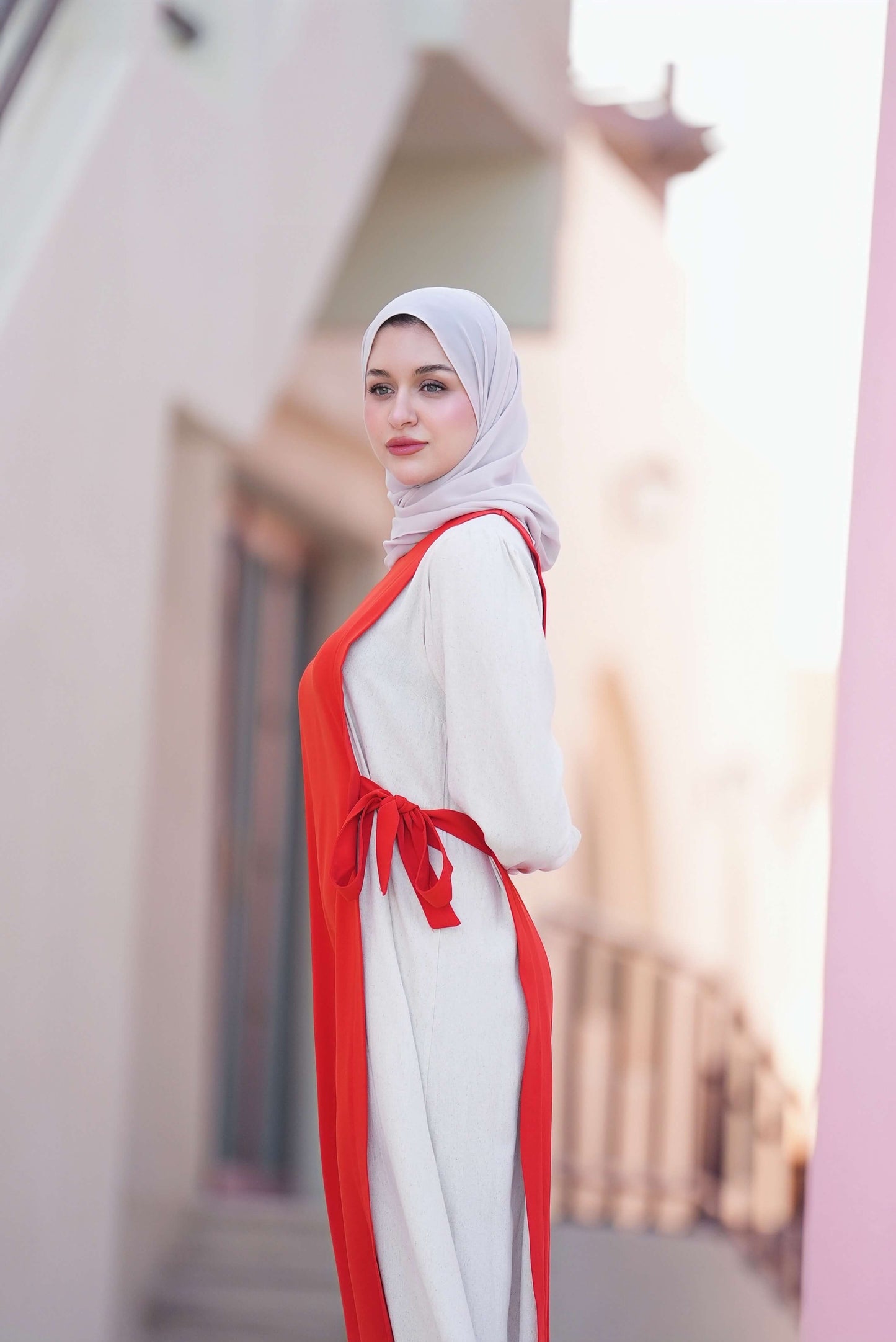 Harmony Dress - Clear Red