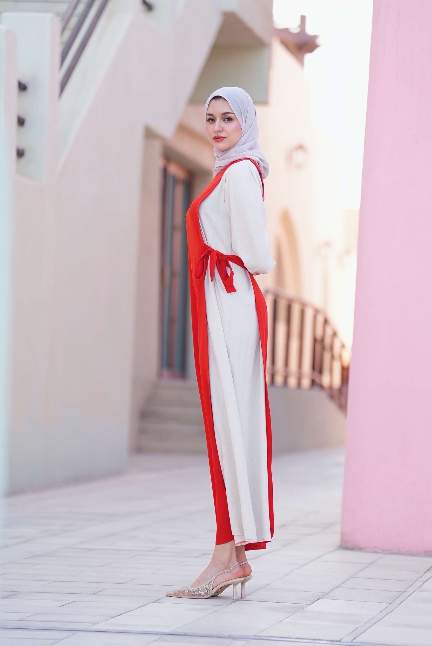 Harmony Dress - Clear Red