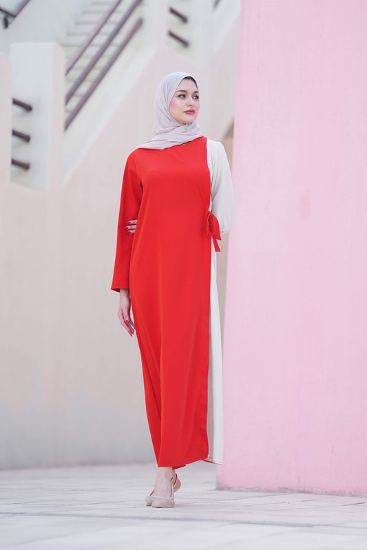 Harmony Dress - Clear Red