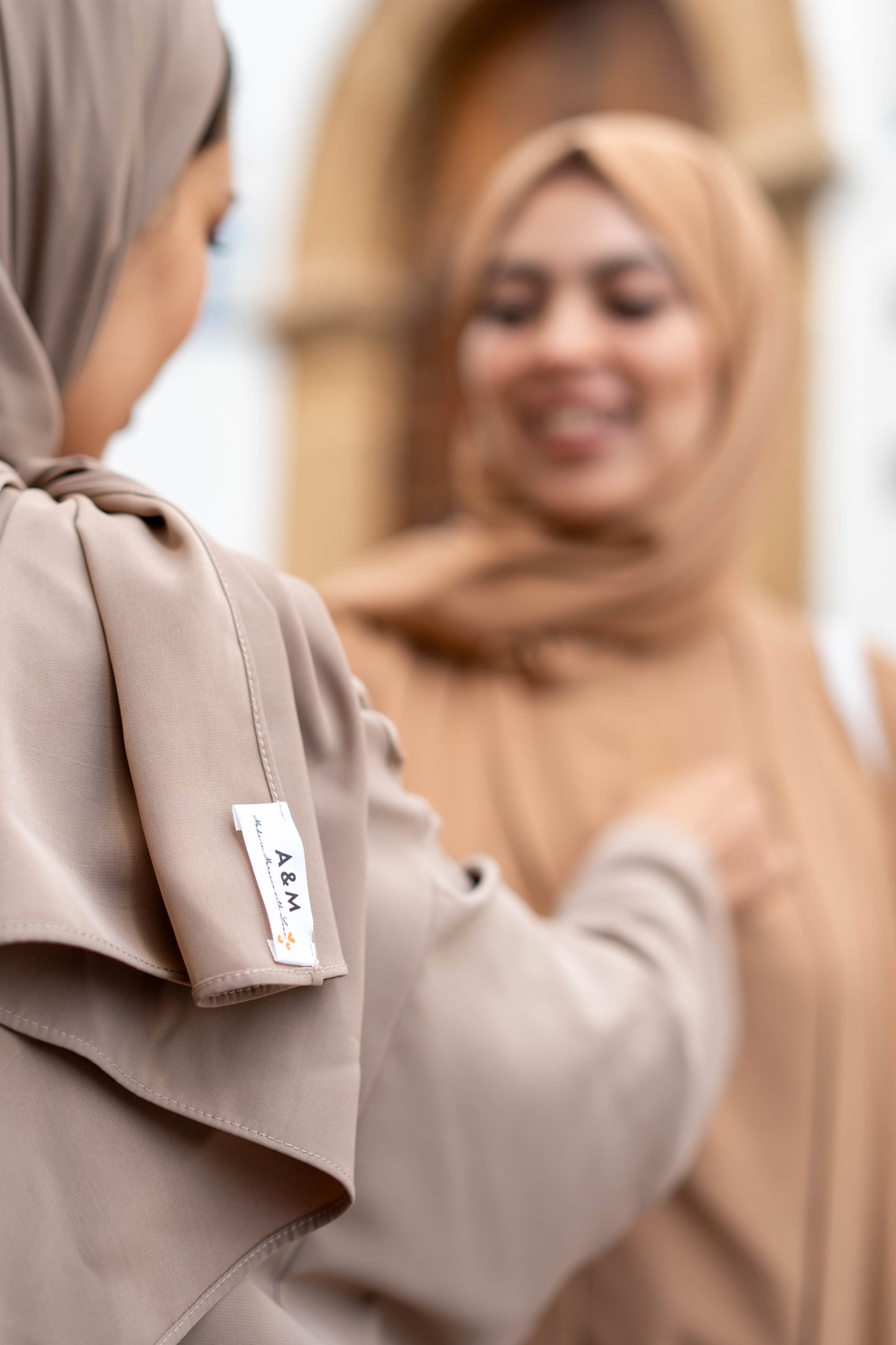 Elegant Modest Abaya Set - Beige