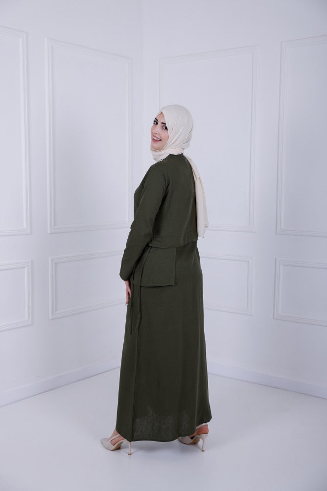 Lenin Dress - Olive green
