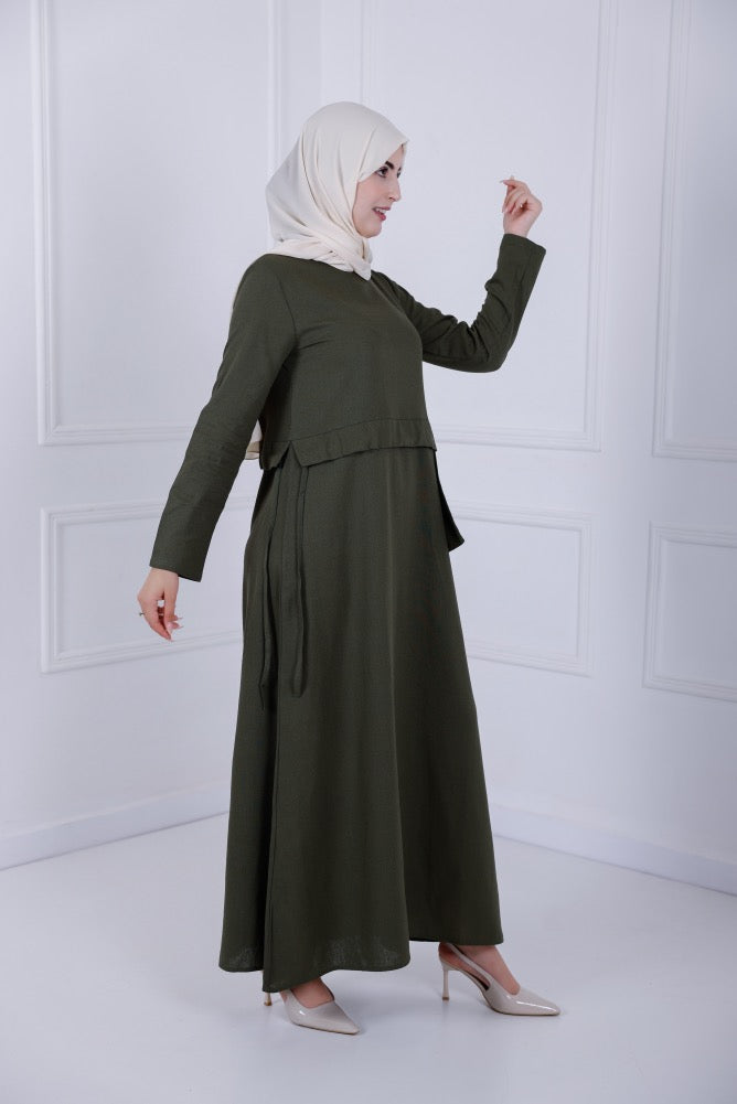 Lenin Dress - Olive green