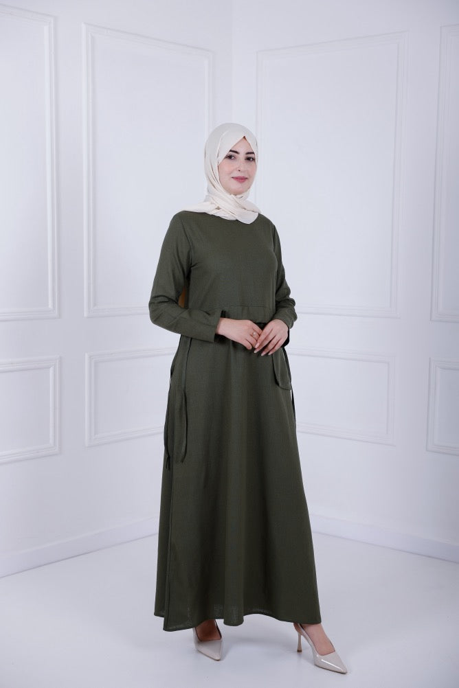 Lenin Dress - Olive green
