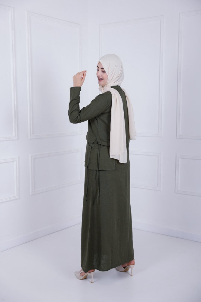 Lenin Dress - Olive green