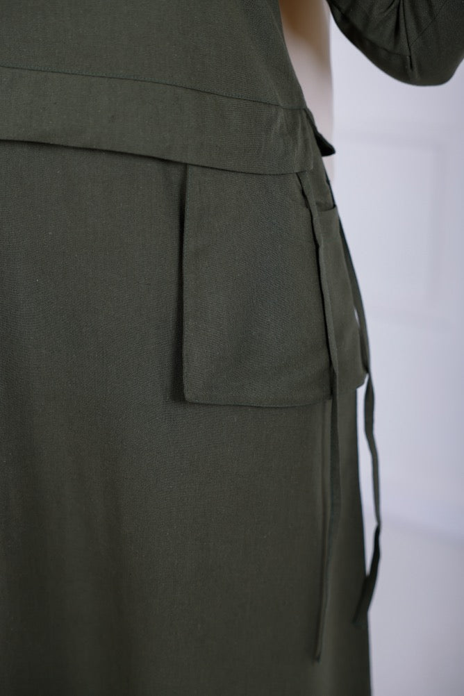 Lenin Dress - Olive green