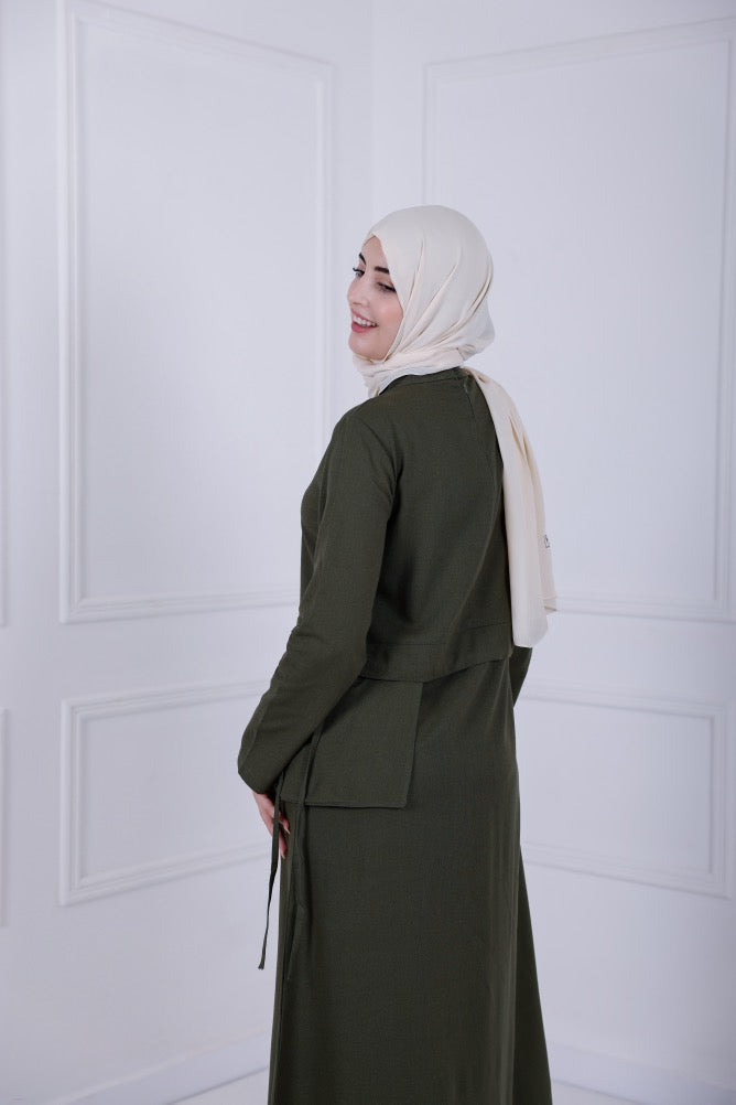 Lenin Dress - Olive green