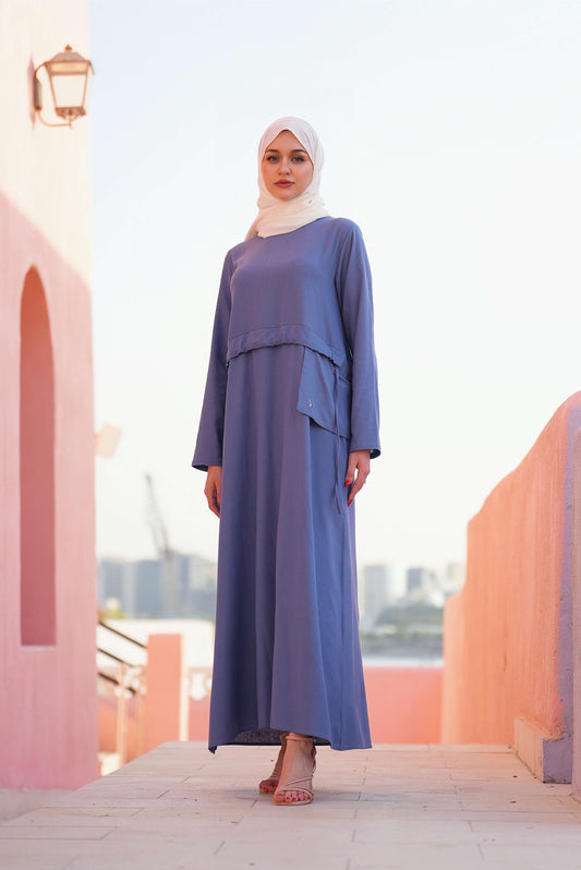 Long Lenin dress, Hijabi Friendly for modest ladies