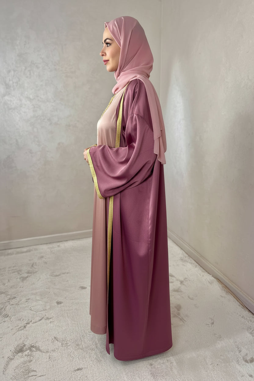 A- Kimono en drap de soie et Kmis