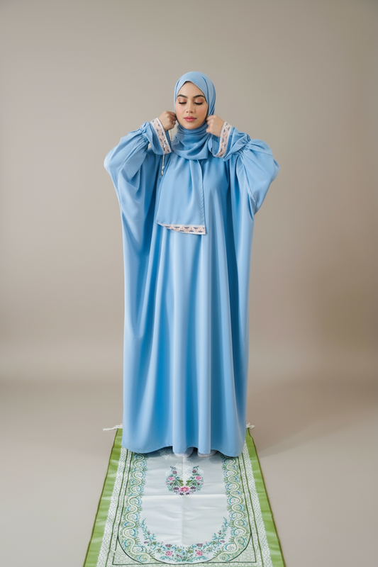 PRAYING DRESS Jawhara - bleu ciel