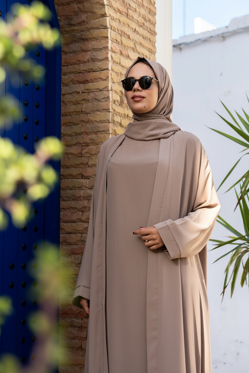 Abaya avec robe basic