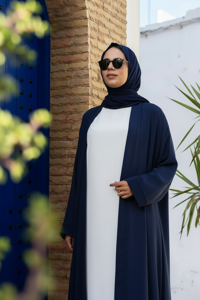 Abaya avec robe basic